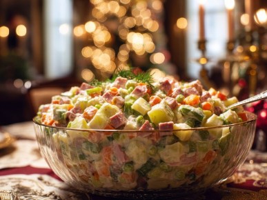 Цены на ингредиенты «Оливье» слегка снизились, но в целом растут