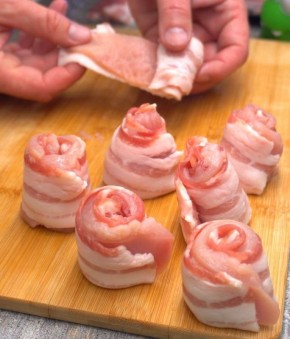 Рулетики с беконом и шампиньоны: пикник на вашей кухне