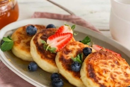 ПП сырники на рисовой муке для удобного завтрака без глютена