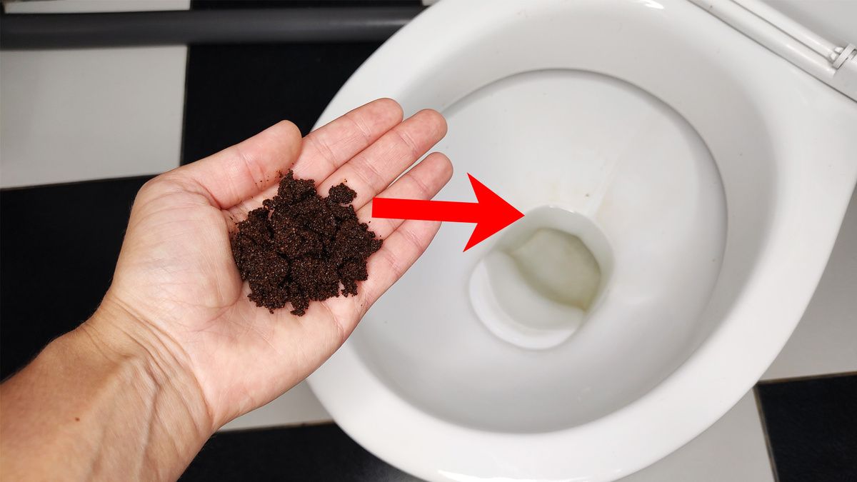 Как кофе помогает очистить унитаз и избавиться от налёта