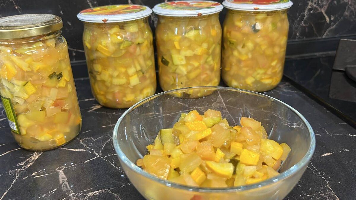 Варенье из яблок и кабачков с нотками цитрусовых