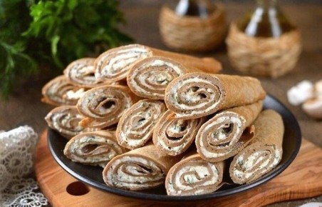 Печеночные блинчики с изысканной начинкой