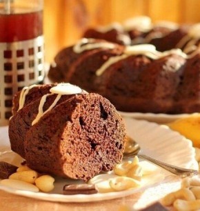 Нежный банановый кекс с шоколадным сюрпризом