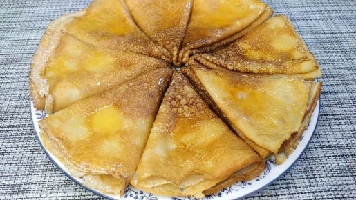 Тонкие блинчики с ароматом ванили