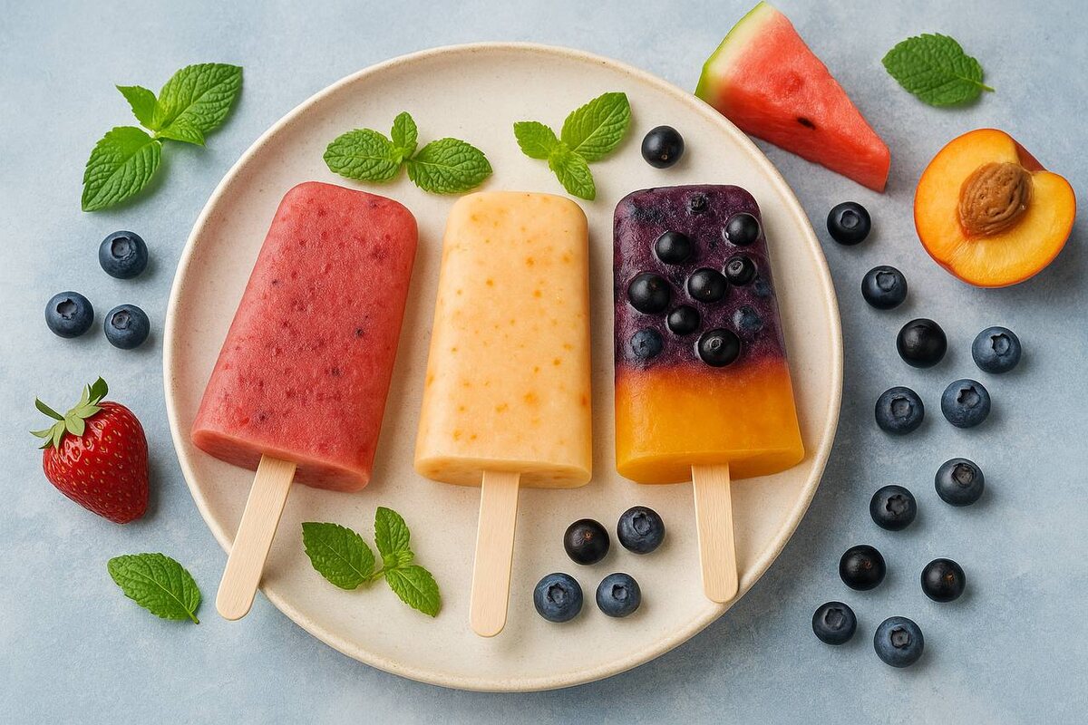 Летнее удовольствие: три рецепта фруктового льда без сахара