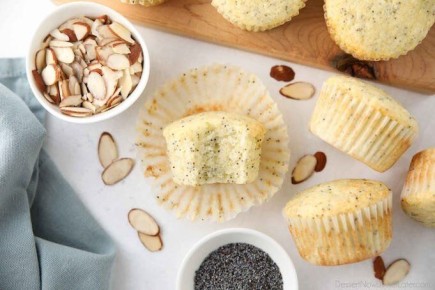 Порадуйте себя миндальными кексами с маком