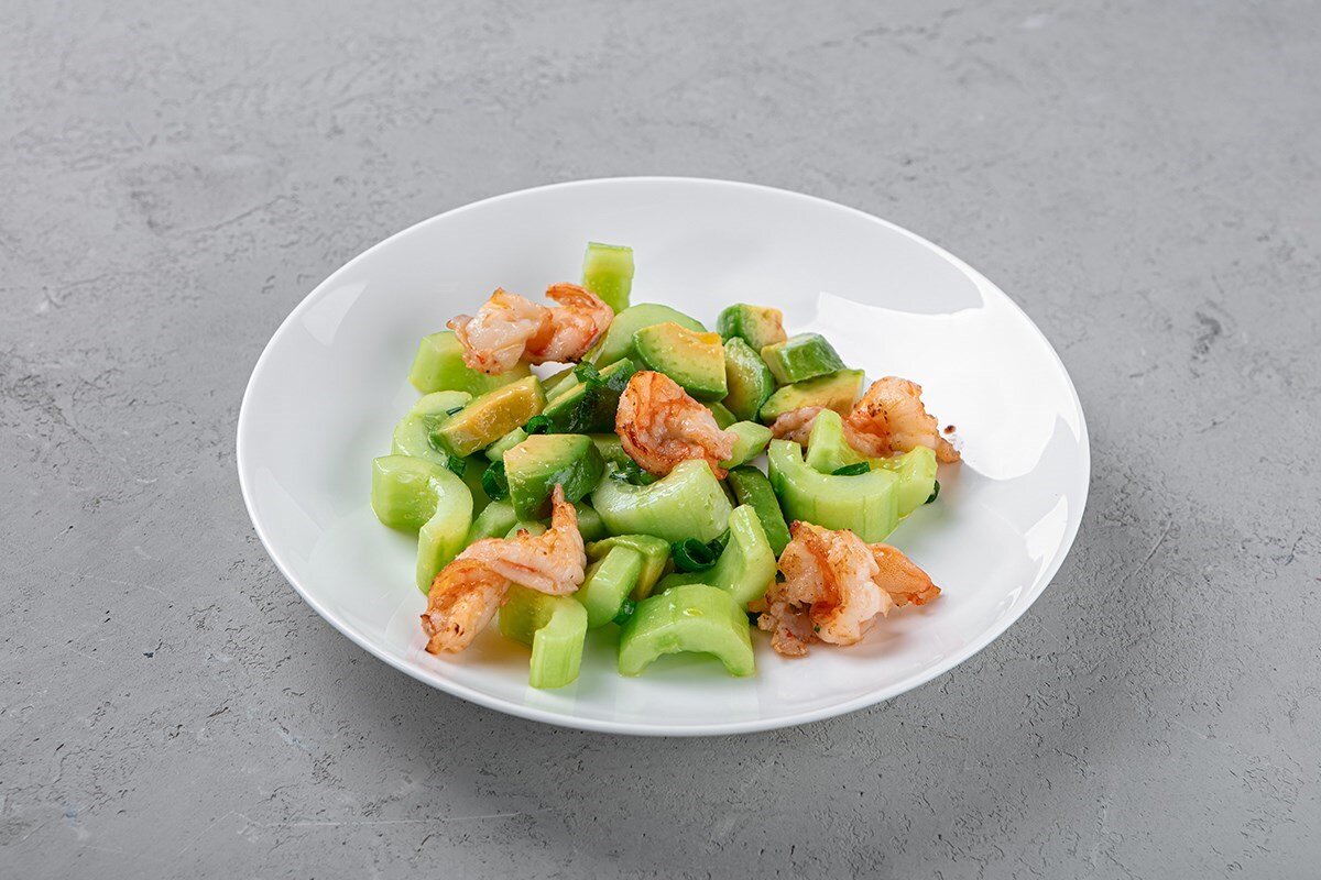 Салат, который покорил сердца: Бора-Бора с тигровыми креветками