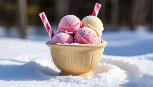 Как создать трендовый десерт «Пломбир в сугробе» за 5 минут
