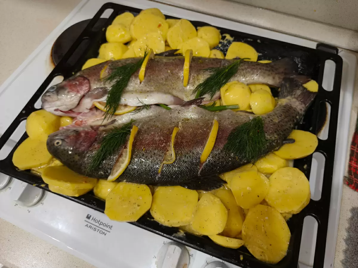 Четверг – рыбный день: как приготовить радужную форель с картофелем