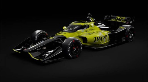Новая раскраска болида Andretti: Пауэр и TWG AI на старте IndyCar-2026